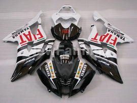 Black and White FIAT - YZF-R6 08-16 Fairing Kit Vehicles & Parts > Vehicle Parts & Accessories > Motor Vehicle Parts >
