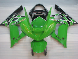 Grün-schwarzer Factory Style - NINJA ZX-6R 03-04 Verkleidungssatz