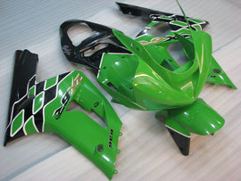 Grün-schwarzer Factory Style - NINJA ZX-6R 03-04 Verkleidungssatz