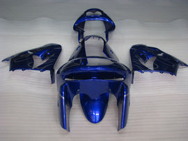 Blau mit silberner Flamme – Verkleidungssatz für die NINJA ZX-9R (Baujahre 1998–1999)