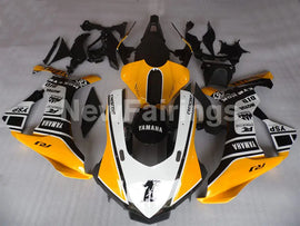 Yellow and White Black Factory Style - YZF-R1 15-19 Fairing Kit Vehicles & Parts > Vehicle Parts & Accessories > Motor