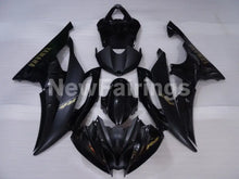 Laden Sie das Bild in den Galerie-Viewer, Black and Matte Black with Golden Stickers Factory Style - YZF-R6 08-16 Fairing Kit Vehicles &amp; Parts &gt; Vehicle Parts &amp;