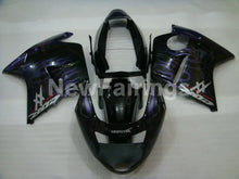 Laden Sie das Bild in den Galerie-Viewer, Black and Purple Flame - CBR 1100 XX 96-07 Fairing Kit -