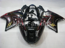 Laden Sie das Bild in den Galerie-Viewer, Black and Red Flame - CBR 1100 XX 96-07 Fairing Kit -