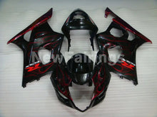 Laden Sie das Bild in den Galerie-Viewer, Black and Red Flame - GSX - R1000 03 - 04 Fairing Kit