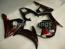 Laden Sie das Bild in den Galerie-Viewer, Black and Red Flame Without Decals - YZF-R6 03-04 Fairing Kit Vehicles &amp; Parts &gt; Vehicle Parts &amp; Accessories &gt; Motor