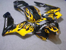 Laden Sie das Bild in den Galerie-Viewer, Black and Yellow Flame - CBR600RR 03-04 Fairing Kit -