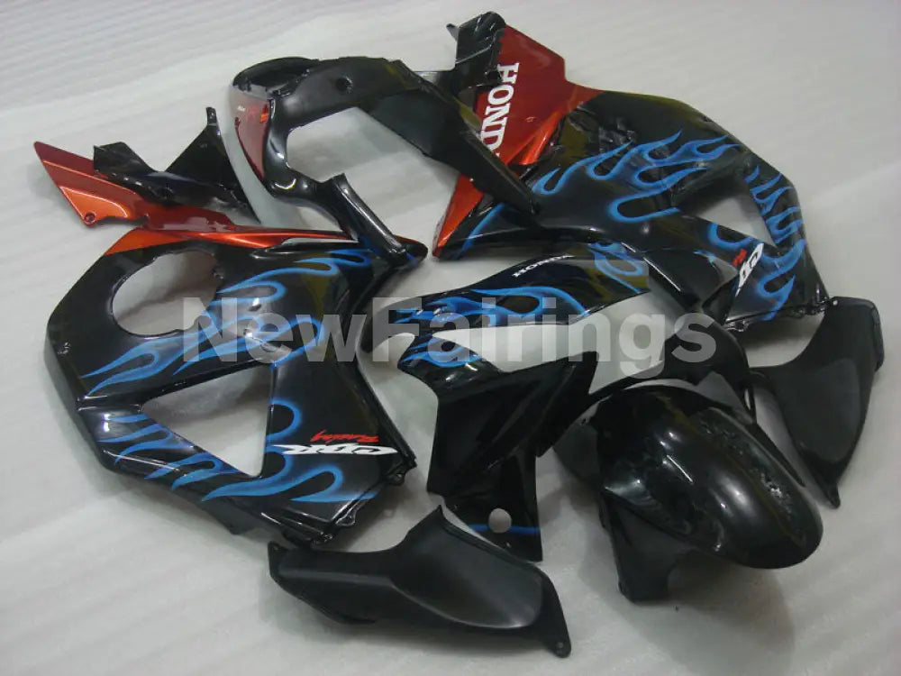 Black and Blue Flame - CBR 954 RR 02-03 Fairing Kit