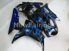 Laden Sie das Bild in den Galerie-Viewer, Black Blue Flame - CBR1000RR 06-07 Fairing Kit - Vehicles &amp;