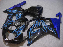 Laden Sie das Bild in den Galerie-Viewer, Black and Blue Flame - GSX-R600 01-03 Fairing Kit