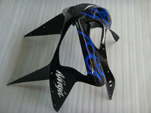 Laden Sie das Bild in den Galerie-Viewer, Black and Blue Flame - NINJA ZX-6R 03-04 Fairing Kit