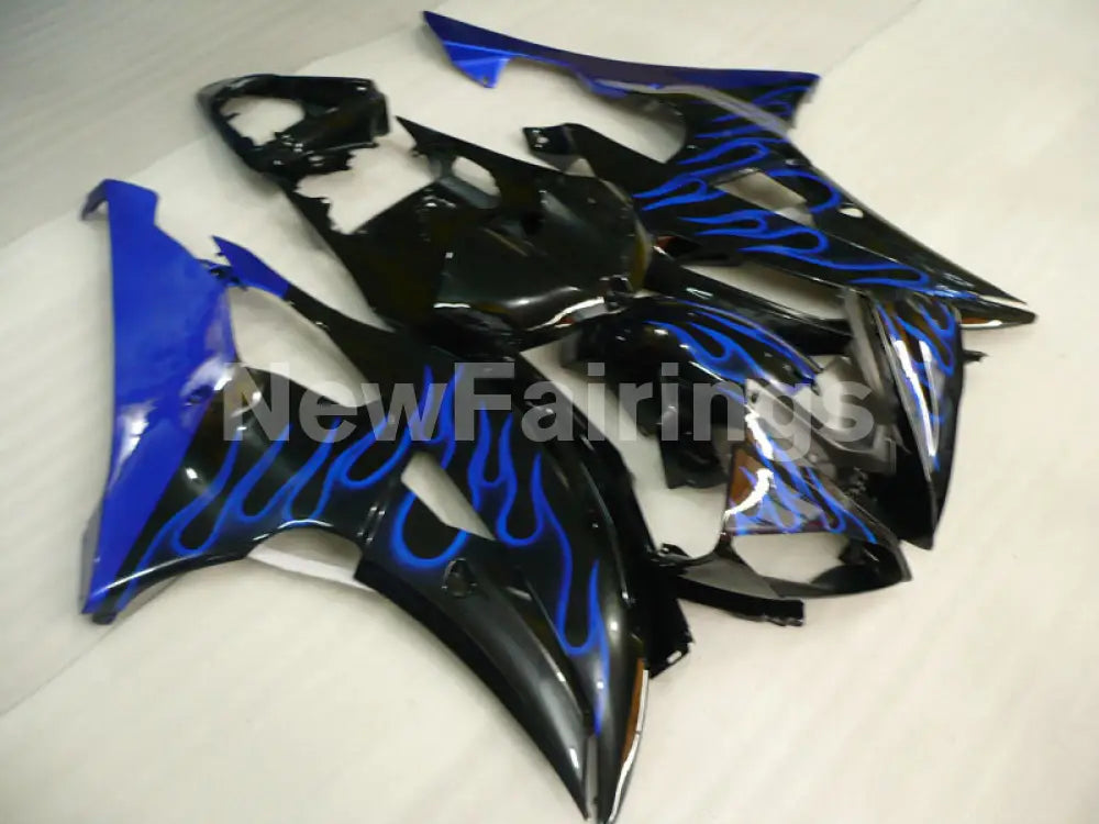 Black and Blue Flame - YZF-R6 08-16 Fairing Kit Vehicles & Parts > Vehicle Parts & Accessories > Motor Vehicle Parts >