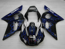 Laden Sie das Bild in den Galerie-Viewer, Black and Blue Flame - YZF-R6 98-02 Fairing Kit Vehicles &amp; Parts > Vehicle Parts &amp; Accessories > Motor Vehicle Parts >