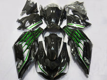 Laden Sie das Bild in den Galerie-Viewer, Black and Green Factory Style - NINJA ZX-14R 12-25 Fairing