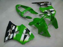 Laden Sie das Bild in den Galerie-Viewer, Black Green Factory Style - NINJA ZX-6R 00-02 Fairing Kit