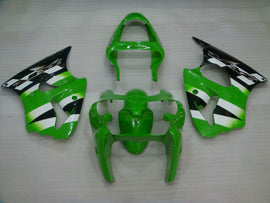 Black Green Factory Style - NINJA ZX-6R 00-02 Fairing Kit