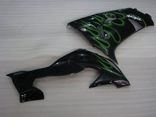 Bild in der Galerieansicht laden, Black and Green Flame - NINJA ZX-10R 06-07 Fairing Kit