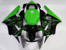 Laden Sie das Bild in den Galerie-Viewer, Black and Green Flame - NINJA ZX-12R 00-01 Fairing Kit