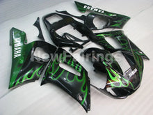 Laden Sie das Bild in den Galerie-Viewer, Black and Green Flame - YZF-R6 98-02 Fairing Kit Vehicles &amp; Parts > Vehicle Parts &amp; Accessories > Motor Vehicle Parts >