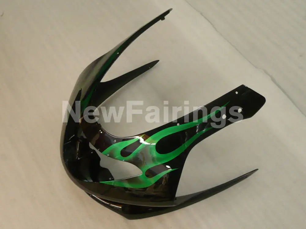 Black and Green Flame - YZF600R Thundercat 96-07 Fairing Kit Vehicles & Parts > Vehicle Parts & Accessories > Motor