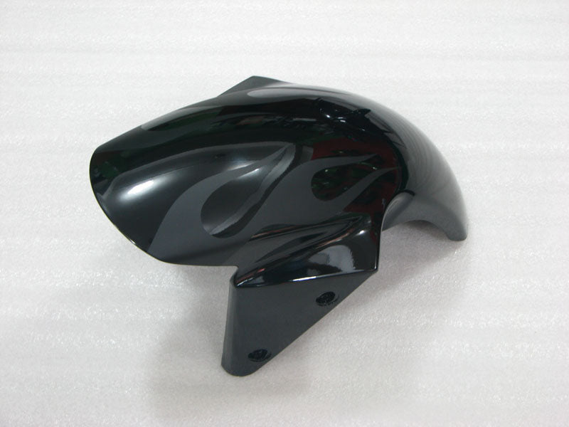 Black and Grey Flame - NINJA ZX-6R 03-04 Fairing Kit