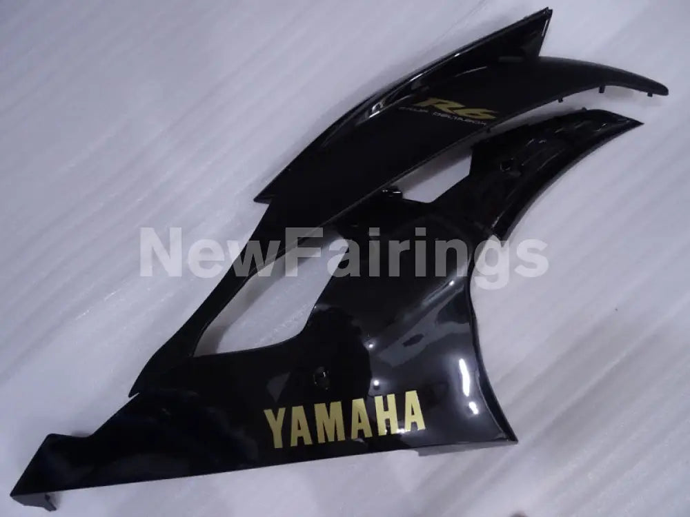 Black and Matte Black with Golden Stickers Factory Style - YZF-R6 08-16 Fairing Kit Vehicles & Parts > Vehicle Parts &