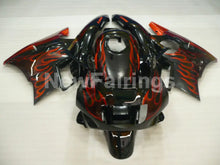Laden Sie das Bild in den Galerie-Viewer, Black and Orange Flame - CBR600 F2 91-94 Fairing Kit -