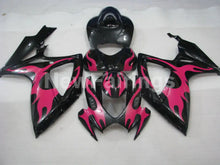 Laden Sie das Bild in den Galerie-Viewer, Black and Pink Flame - GSX-R600 06-07 Fairing Kit -