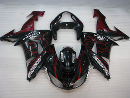 Black and Red Corona - NINJA ZX-10R 06-07 Fairing Kit