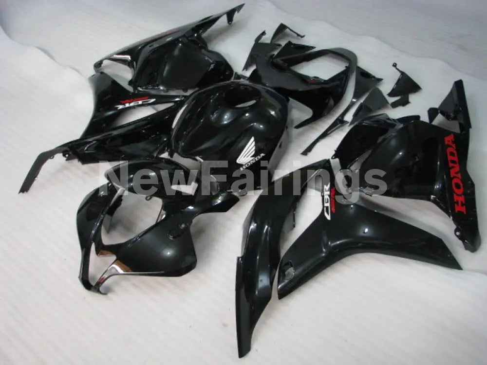 Black with red decals Factory Style - CBR600RR 07-08 Fairing Kit