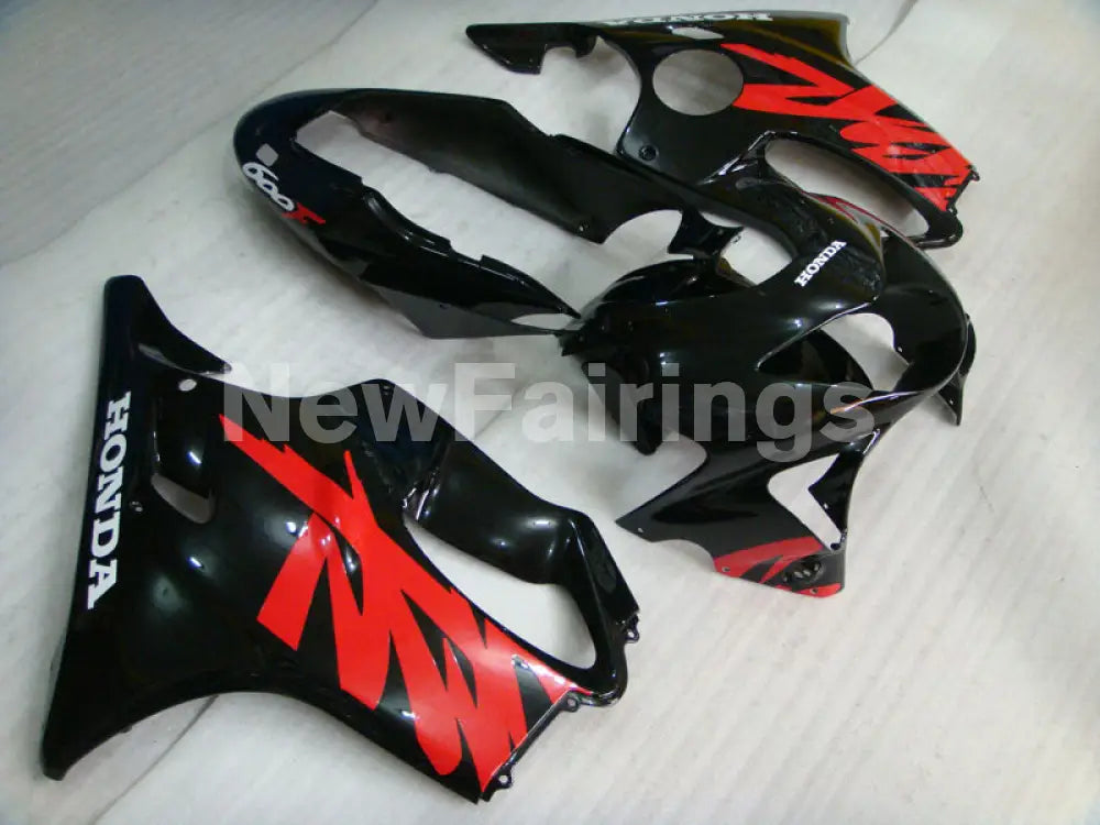 Black and Red Factory Style - CBR600 F4 99-00 Fairing Kit