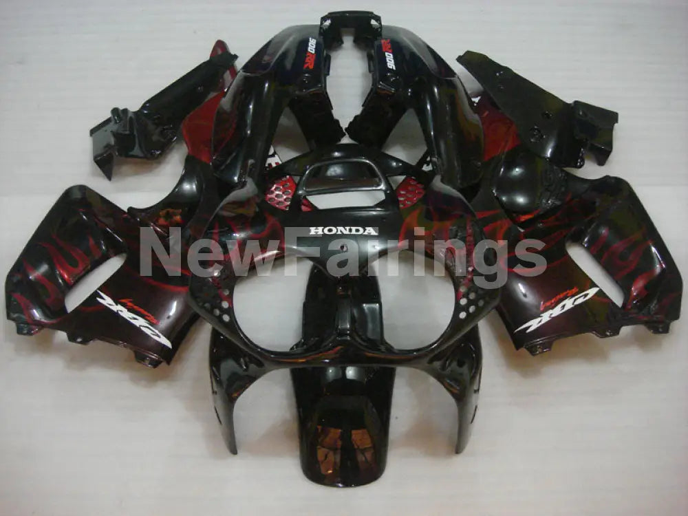 Black and Red Flame - CBR 900 RR 92-93 Fairing Kit