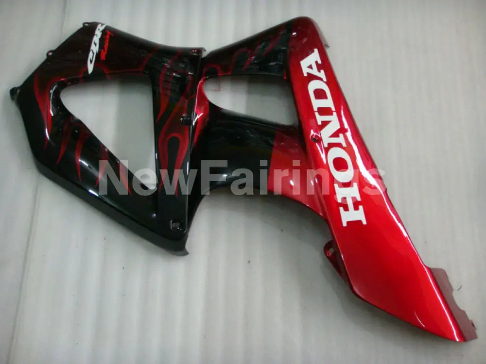 Black and Red Flame - CBR 929 RR 00-01 Fairing Kit