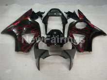 Laden Sie das Bild in den Galerie-Viewer, Black and Red Flame - CBR 954 RR 02-03 Fairing Kit -