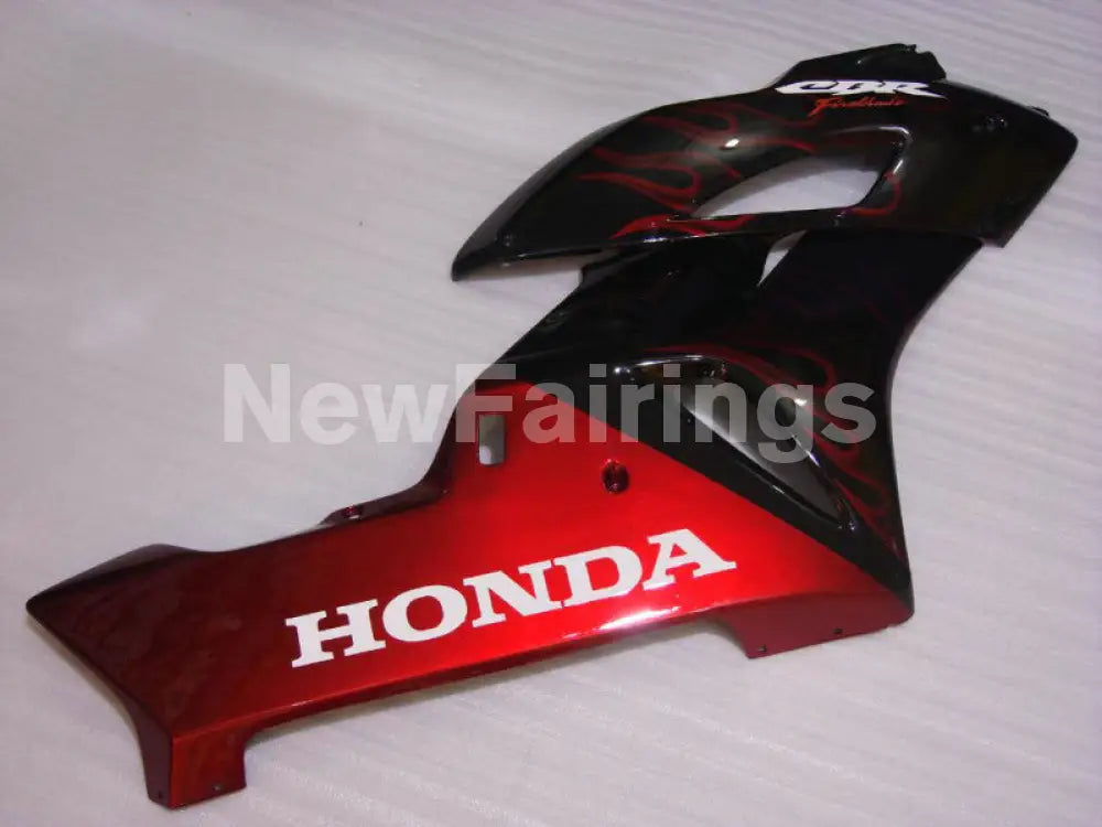 Black and Red Flame - CBR1000RR 04-05 Fairing Kit