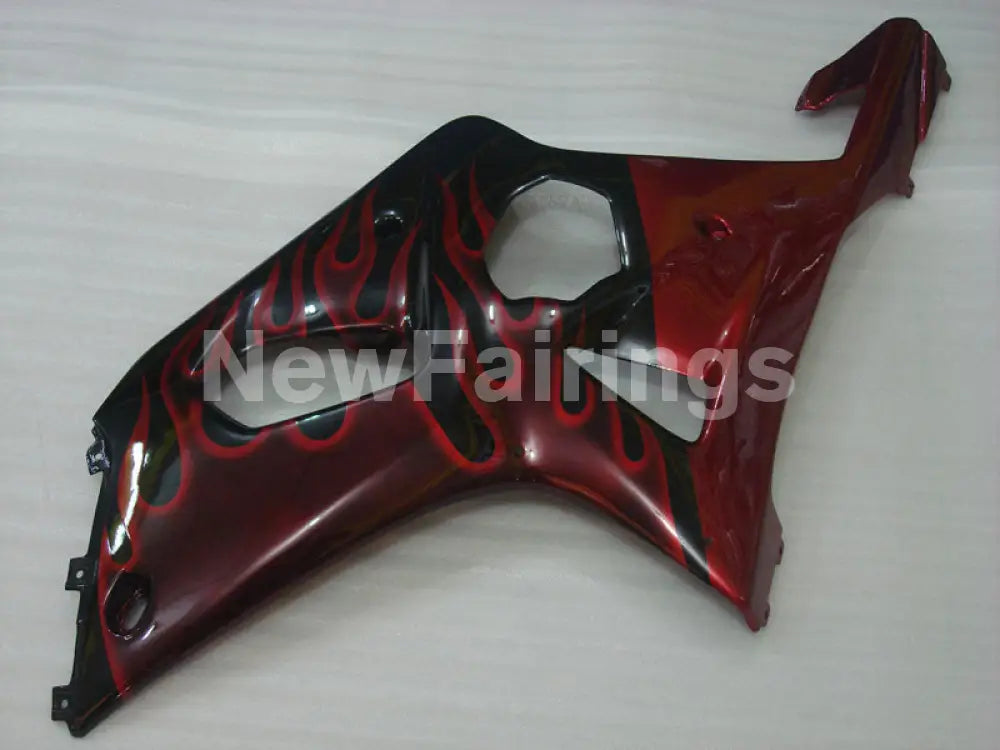 Black and Red Flame - GSX-R1000 00-02 Fairing Kit