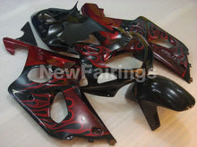 Bild in der Galerieansicht laden, Black and Red Flame - GSX-R1000 00-02 Fairing Kit