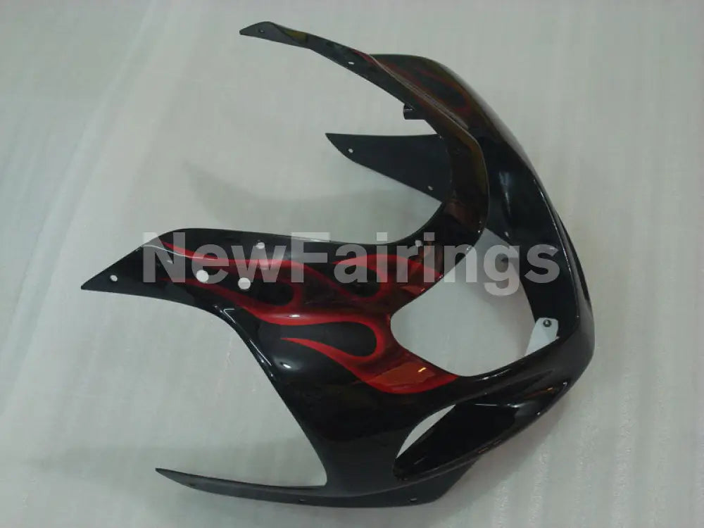 Black and Red Flame - GSX-R1000 00-02 Fairing Kit