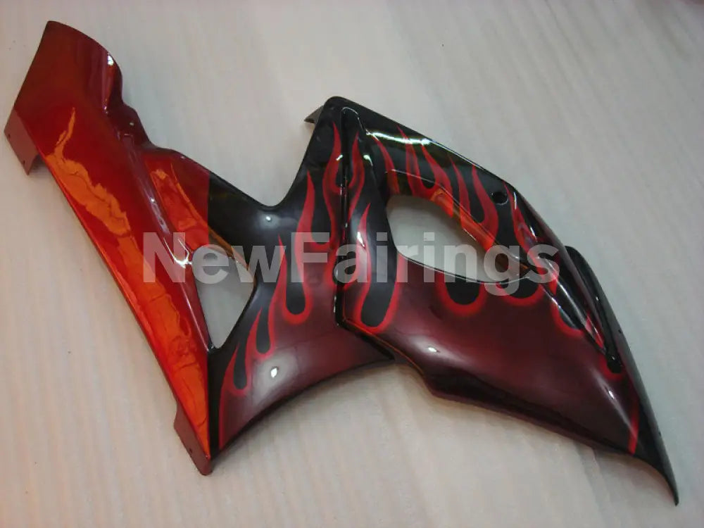 Black and Red Flame - GSX-R1000 05-06 Fairing Kit