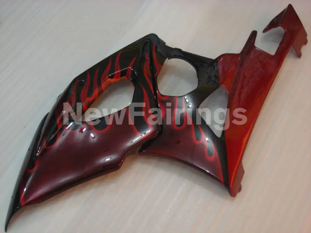 Black and Red Flame - GSX-R1000 05-06 Fairing Kit