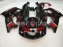 Laden Sie das Bild in den Galerie-Viewer, Black and Red Flame - GSX-R750 96-99 Fairing Kit - Vehicles