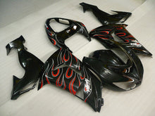 Bild in der Galerieansicht laden, Black and Red Flame - NINJA ZX-10R 06-07 Fairing Kit