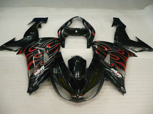 Bild in der Galerieansicht laden, Black and Red Flame - NINJA ZX-10R 06-07 Fairing Kit