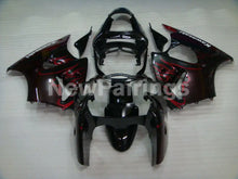 Laden Sie das Bild in den Galerie-Viewer, Black and Red Flame NINJA ZX 6R 00 02 Fairing Kit Vehicles