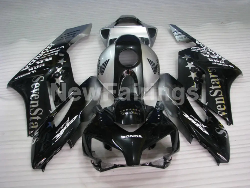 Black and Silver SevenStars - CBR1000RR 04-05 Fairing Kit