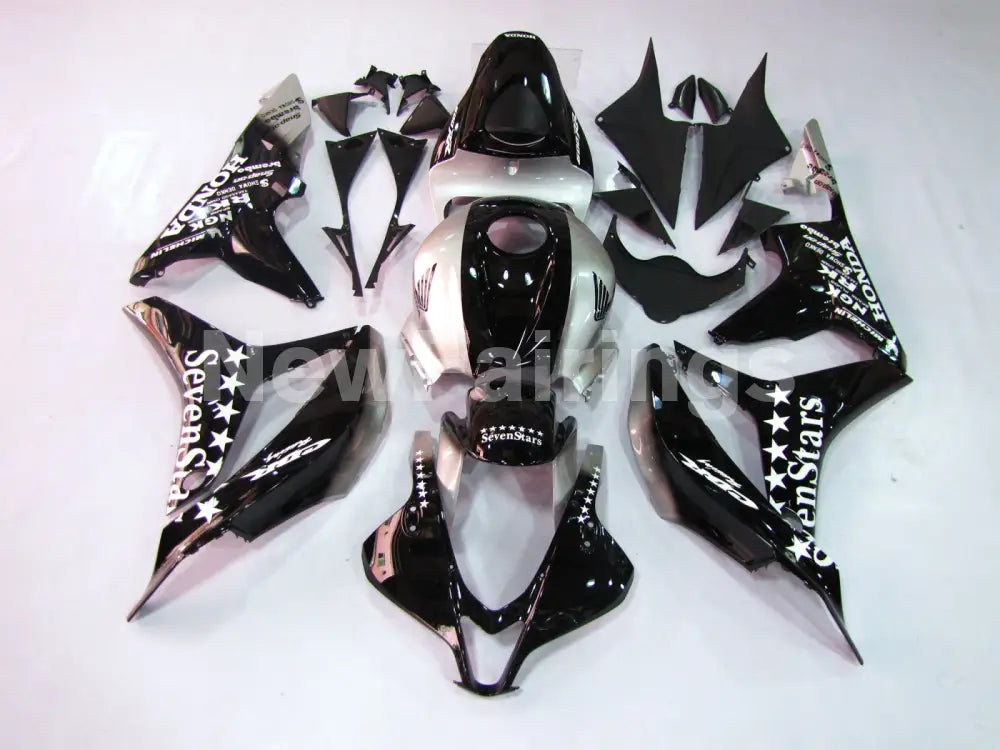 Black and Silver SevenStars- CBR600RR 07-08 Fairing Kit