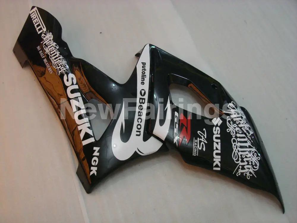 Black and White Beacon - GSX-R1000 05-06 Fairing Kit