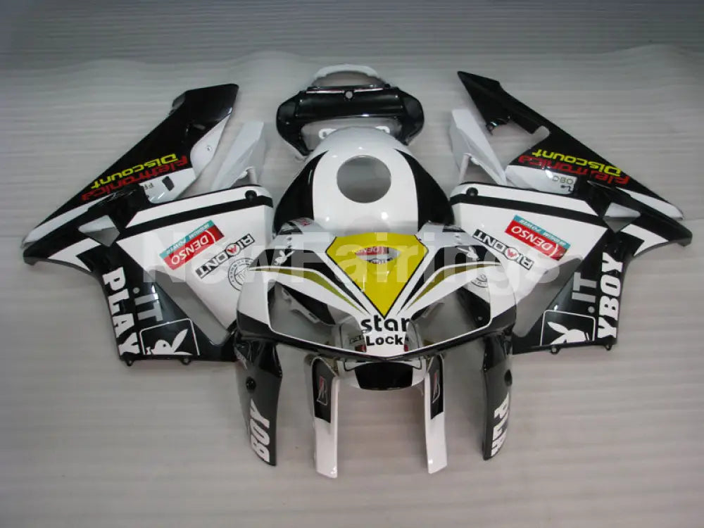 Black and White PlayBoy - CBR600RR 05-06 Fairing Kit