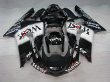 Laden Sie das Bild in den Galerie-Viewer, Black and White West - NINJA ZX-6R 03-04 Fairing Kit