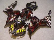 Laden Sie das Bild in den Galerie-Viewer, Black Yellow and Red Flame - CBR1000RR 06-07 Fairing Kit